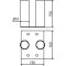 Connecting plate | to connect 2 fences